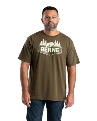 Berne Men's Short Sleeve Outdoor Logo T-Shirt