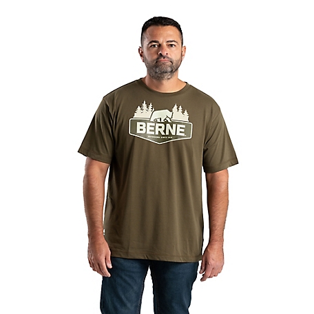 Berne Men's Short Sleeve Outdoor Logo T-Shirt