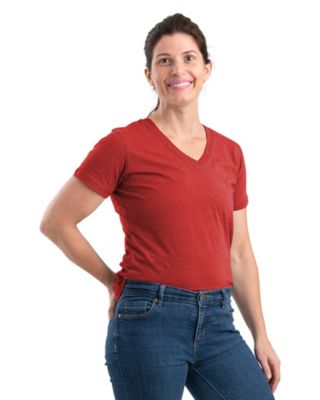 Image showing 0 th Berne Women's Performance V-Neck Short-Sleeve T-Shirt