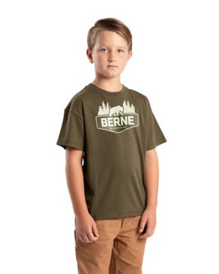 Berne Kid's Short-Sleeve Outdoor Logo T-Shirt