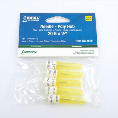 Producer's Pride 20 ga. Livestock Needles, 1/2 in., 5 pk.