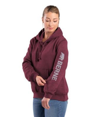 Berne Women's Signature Sleeve Hooded Pullover Sweatshirt