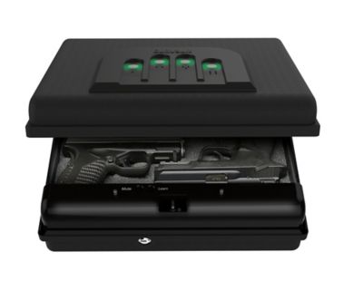 Image showing  Extra Large Portable Safe with Illuminated No Eyes Keypad and Security Cable - Black, MV1050-19