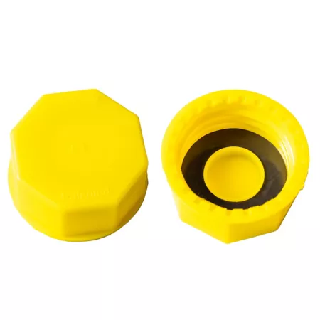 EZ-Pour Solid Base Cap Yellow Pack of 2 Fuel Transfer Tank Accessories