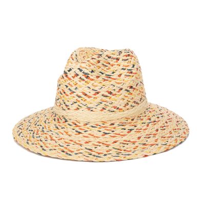 San Diego Hat Company Multi Color Woven Paperbraid Fedora