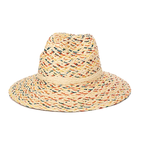 San Diego Hat Company Multi Color Woven Paperbraid Fedora