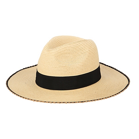 San Diego Hat Company Ultrbraid Fedora with Embroidered Edge