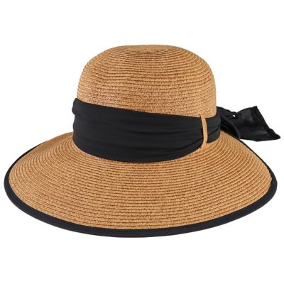 San Diego Hat Company Ultrabraid Face Saver with Chiffon Tie