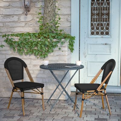 Image showing 5 th Flash Furniture Marseille Indoor/Outdoor Commercial French Bistro Stacking Chair