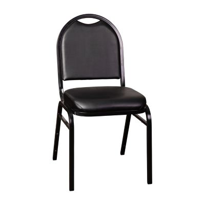 Image showing  Hercules Series Commercial Grade Dome Back Stacking Banquet Chair with Metal Frame, 500 lb. Capacity