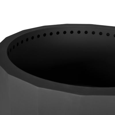 Image showing 8 th Flash Furniture Titus Commercial Grade 27 in. Smokeless Outdoor Firepit with Waterproof Cover, Black