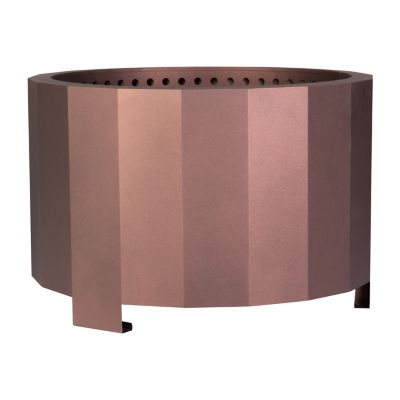 Image showing  27 in. Titus Commercial Grade Smokeless Wood-Burning Outdoor Fire Pit with Waterproof Cover, Bronze
