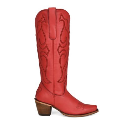 Corral Women's Snip Toe Embroidered Cowhide Western Boots, Z5076