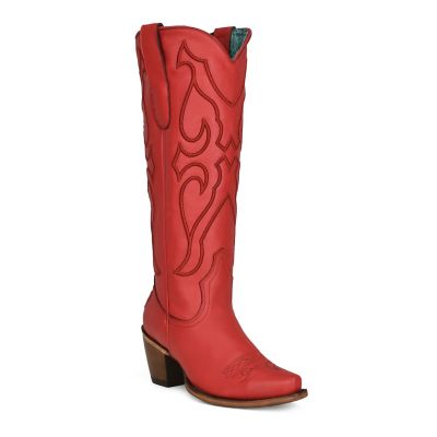 Corral Women's Snip Toe Embroidered Cowhide Western Boots, Z5076