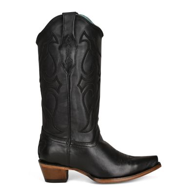 Image showing 1 th Corral Women's Snip Toe Embroidered Cowhide Western Boots