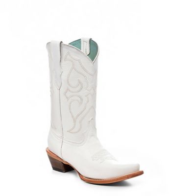 Corral Teen Embroidery Cowhide Western Boot Snip Toe, T0143-T