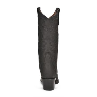 Image showing  Women's Embroidery Cowhide Western Boot Snip Toe, Solid Black, L6012