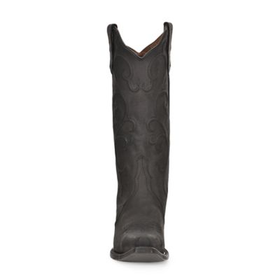 Image showing  Women's Embroidery Cowhide Western Boot Snip Toe, Solid Black, L6012