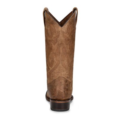 Image showing  Men's Embroidery Cowhide Western Boots, Round Toe, L