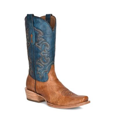 Corral Men's Embroidery Cowhide Western Boot Horseman Toe, A4378