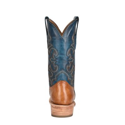 Image showing  Men's Embroidery Cowhide Western Boots, Horseman Toe, A4378