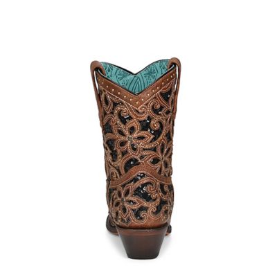 Image showing  Women's Inlay/Studs Cowhide Snip Toe Western Boots