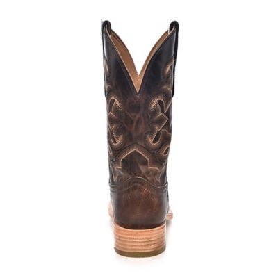 Image showing  Men's Embroidery Cowhide Western Boots, Wide Square Toe, A4264