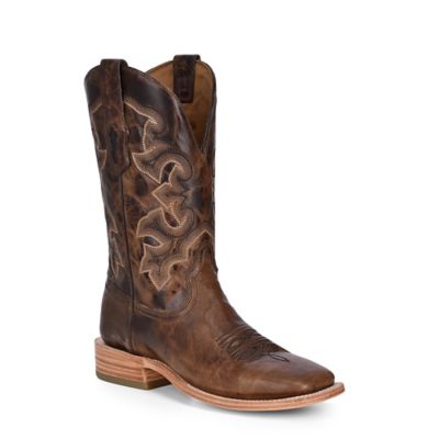 Corral Men's Embroidery Cowhide Western Boot Wide Square Toe, A4264