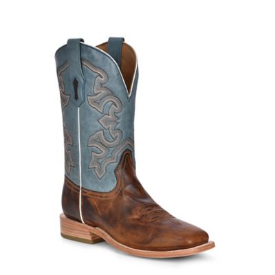 Corral Embroidery Cowhide Western Boot Wide Square Toe