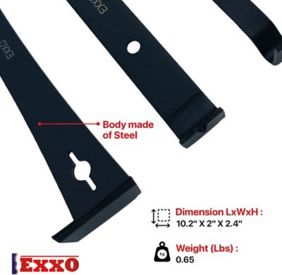 Image showing  3 pc. Pry Bar Scraper Set 5-1/2 in., 7-1/2 in., 9-1/2 in.