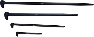 EXXO 4 pc. Rolling Head Pry Bar Set 6 in., 12 in., 16 in., 20 in.