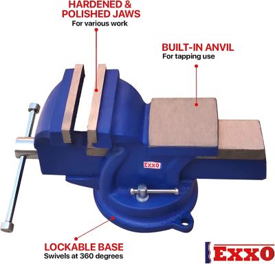 Image showing  Bench Vise 4 in. with Swivel Base, Ductile Iron