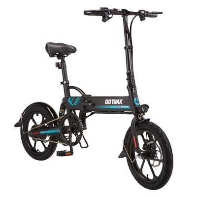 GOTRAX EBE1 Folding Electric Bike, 16 in. Tire, Black