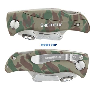 Image showing  Folding Lock Back Utility Knife - Camouflage, 12131