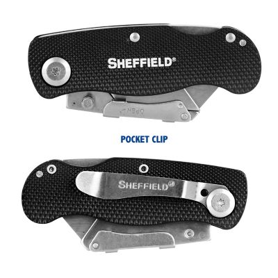 Image showing  Folding Lock Back Utility Knife - Black, 12613