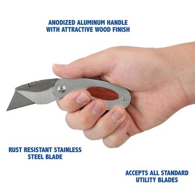 Image showing 5 th Sheffield 2-1/4 in. Elliptic Folding Lock Back Utility Knife