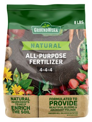 GroundWork 8 lb. 200 sq. ft. 4-4-4 Natural All-Purpose Fertilizer
