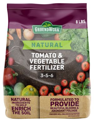 GroundWork 8 lb. 200 sq. ft. 3-5-6 Natural Tomato and Vegetable Fertilizer