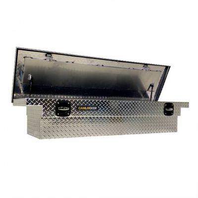Image showing  Low Profile Aluminum Crossover Truck Toolbox with Rail, CAMS71LPRL