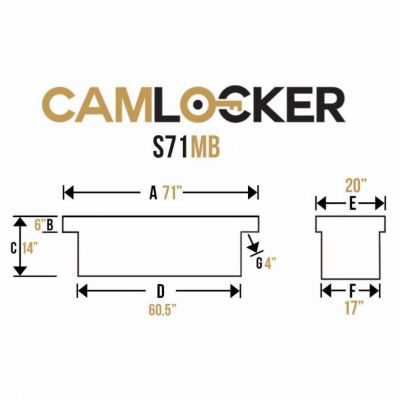 Image showing  Aluminum Crossover Truck Toolbox, CAMS71MB