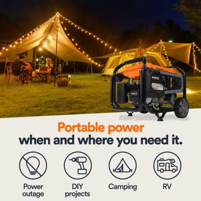 Image showing  4,500/3,600W Gasoline Powered GP3600 Portable Generator, CO-Sense, 49-State