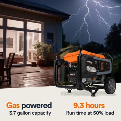 Image showing  4,500/3,600W Gasoline Powered GP3600 Portable Generator, CO-Sense, 49-State