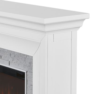 Image showing 4 th Real Flame Sonia Landscape Electric Fireplace, White