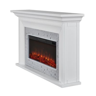 Image showing 5 th Real Flame Sonia Landscape Electric Fireplace, White