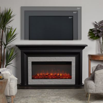 Image showing  Sonia Landscape Electric Fireplace in Black