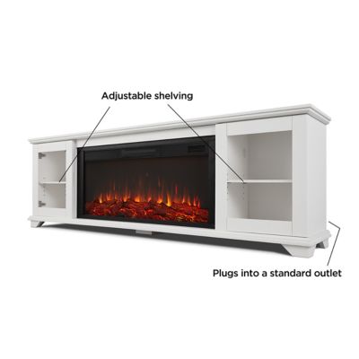 Image showing 5 th Real Flame Benjamin Landscape Media Electric Fireplace, 5110E-W