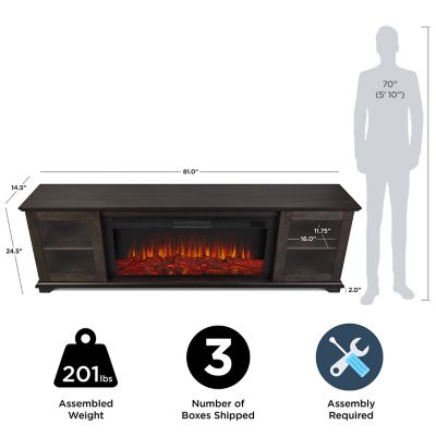Image showing  Benjamin Landscape Media Electric Fireplace, 5110E-WWD