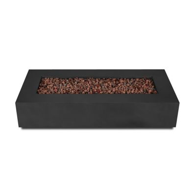 Image showing  Aegean 70 in. Rectangle Propane Fire Table with Natural Gas Conversion Kit, C9814LP-BLK