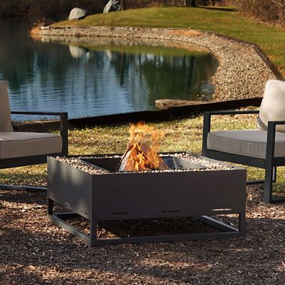 Real Flame Trey Wood Burning Fire Pit, 965-BLK