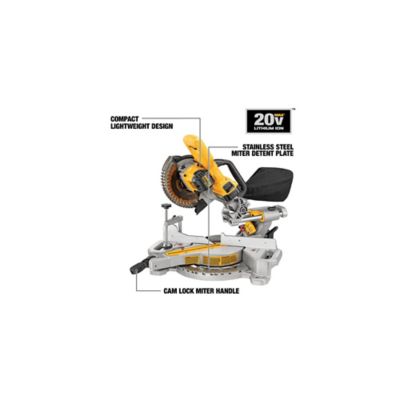 Image showing  7-1/4 in. 20V Max Miter Saw with Battery and Charger